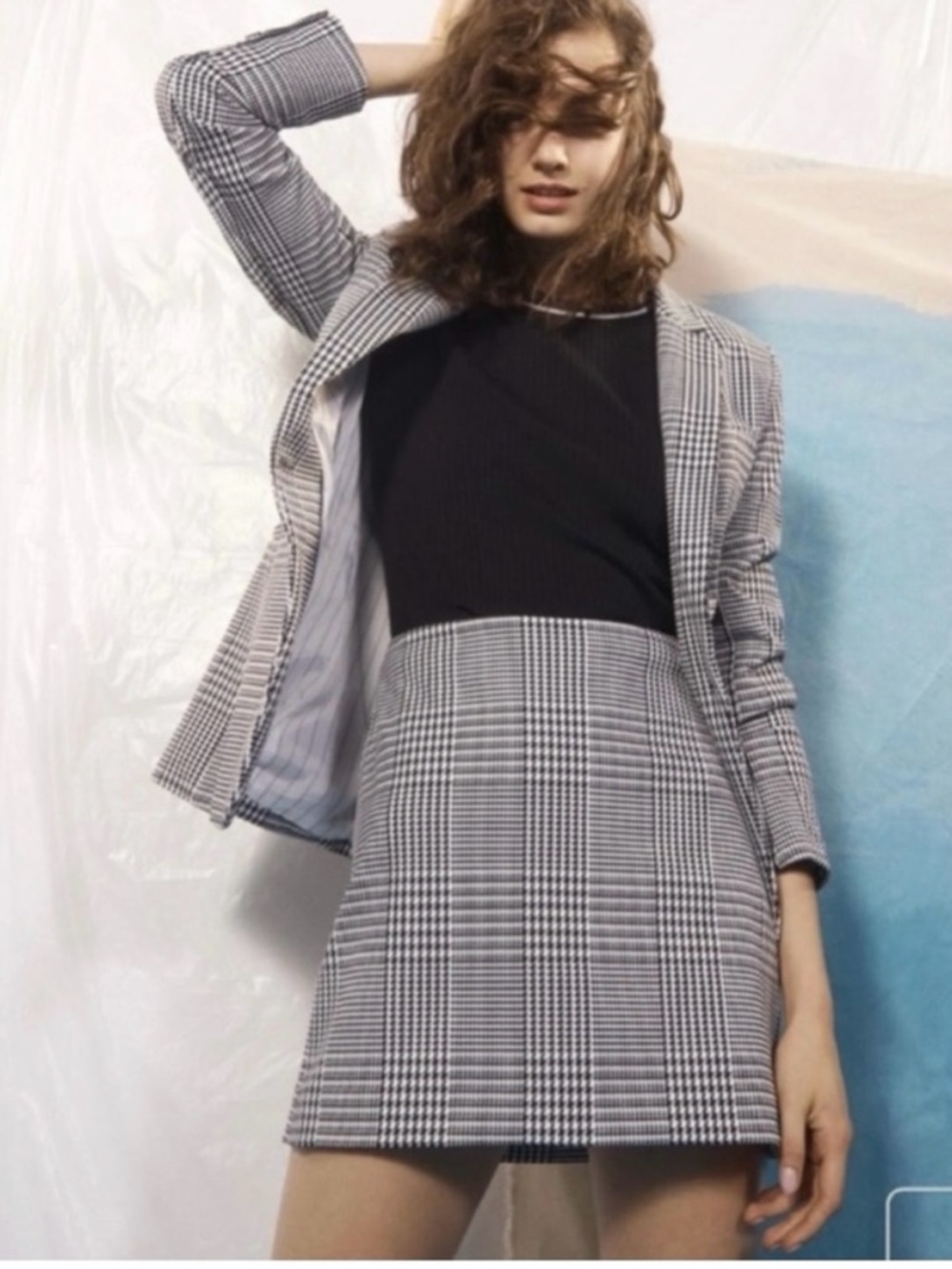 Banana Republic Houndstooth Mini Skirt 8P